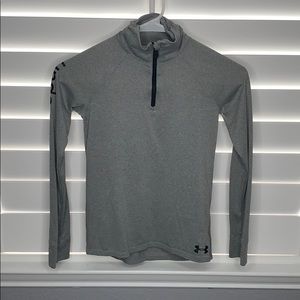 Girls Under Armour quarter-zip sports pullover